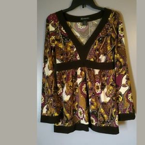 INC International Concepts Blouse Small Muti color